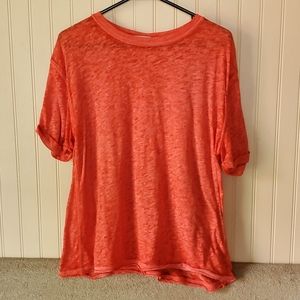 Free People tee orange small We The Free